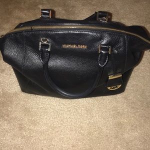 Super cute Michael Kors black leather bag
